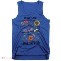 Plant These Save The Bees Flowers Gardening Gift Tank Top thumb 0