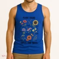 Plant These Save The Bees Flowers Gardening Gift Tank Top thumb 3