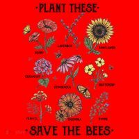 Plant These Save The Bees Flowers Gardening Gift Santa Hat thumb 1
