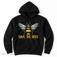Plant These Save the Bees Bumblebee Climate Change Earth Day Hoodie thumb 0