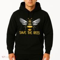 Plant These Save the Bees Bumblebee Climate Change Earth Day Hoodie thumb 2