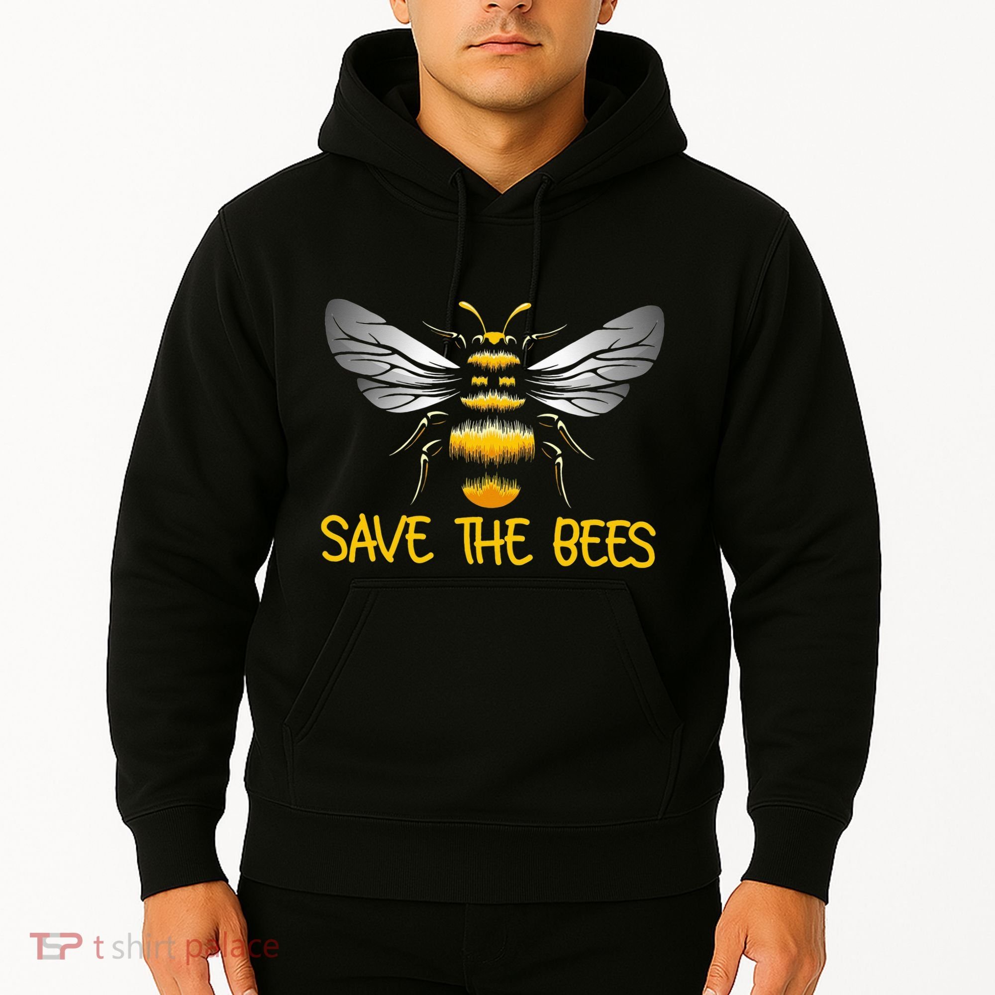 Plant These Save the Bees Bumblebee Climate Change Earth Day Hoodie