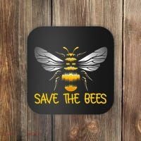 Plant These Save the Bees Bumblebee Climate Change Earth Day Coaster thumb 0