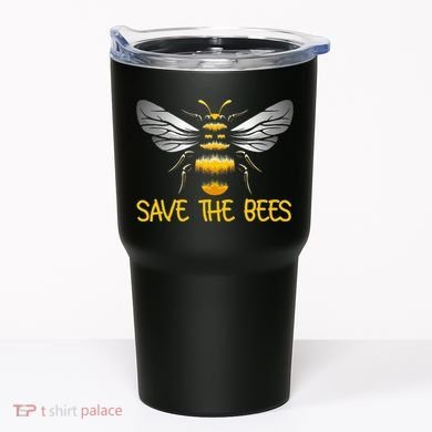 Plant These Save the Bees Bumblebee Climate Change Earth Day Tumbler