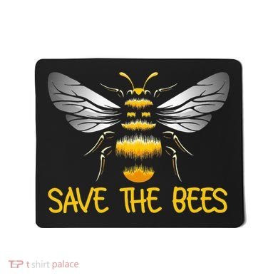 Plant These Save the Bees Bumblebee Climate Change Earth Day Mousepad