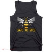 Plant These Save the Bees Bumblebee Climate Change Earth Day Tank Top thumb 0