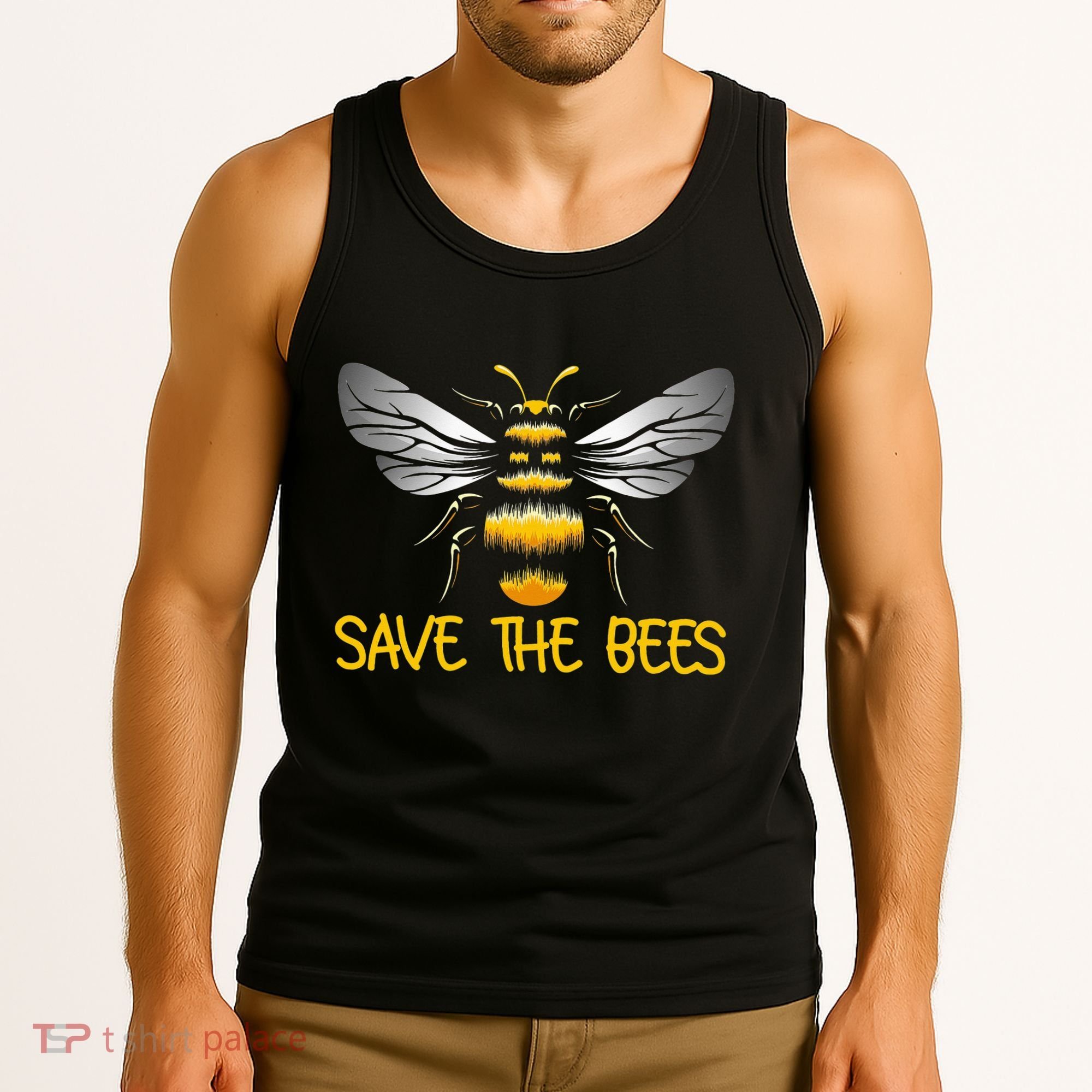 Plant These Save the Bees Bumblebee Climate Change Earth Day Tank Top