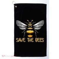 Plant These Save the Bees Bumblebee Climate Change Earth Day Golf Towel thumb 0