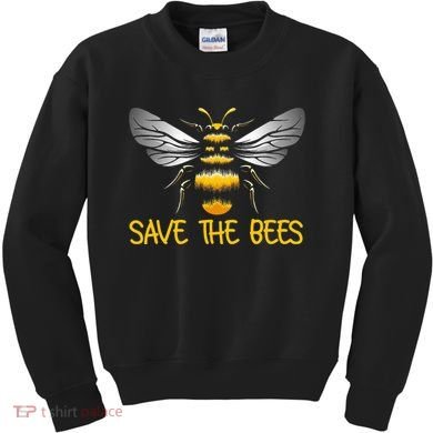 Plant These Save the Bees Bumblebee Climate Change Earth Day Kids Sweatshirt