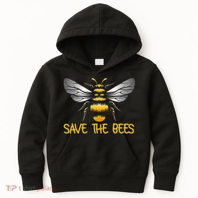 Plant These Save the Bees Bumblebee Climate Change Earth Day Kids Hoodie