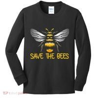 Plant These Save the Bees Bumblebee Climate Change Earth Day Kids Long Sleeve Shirt thumb 0