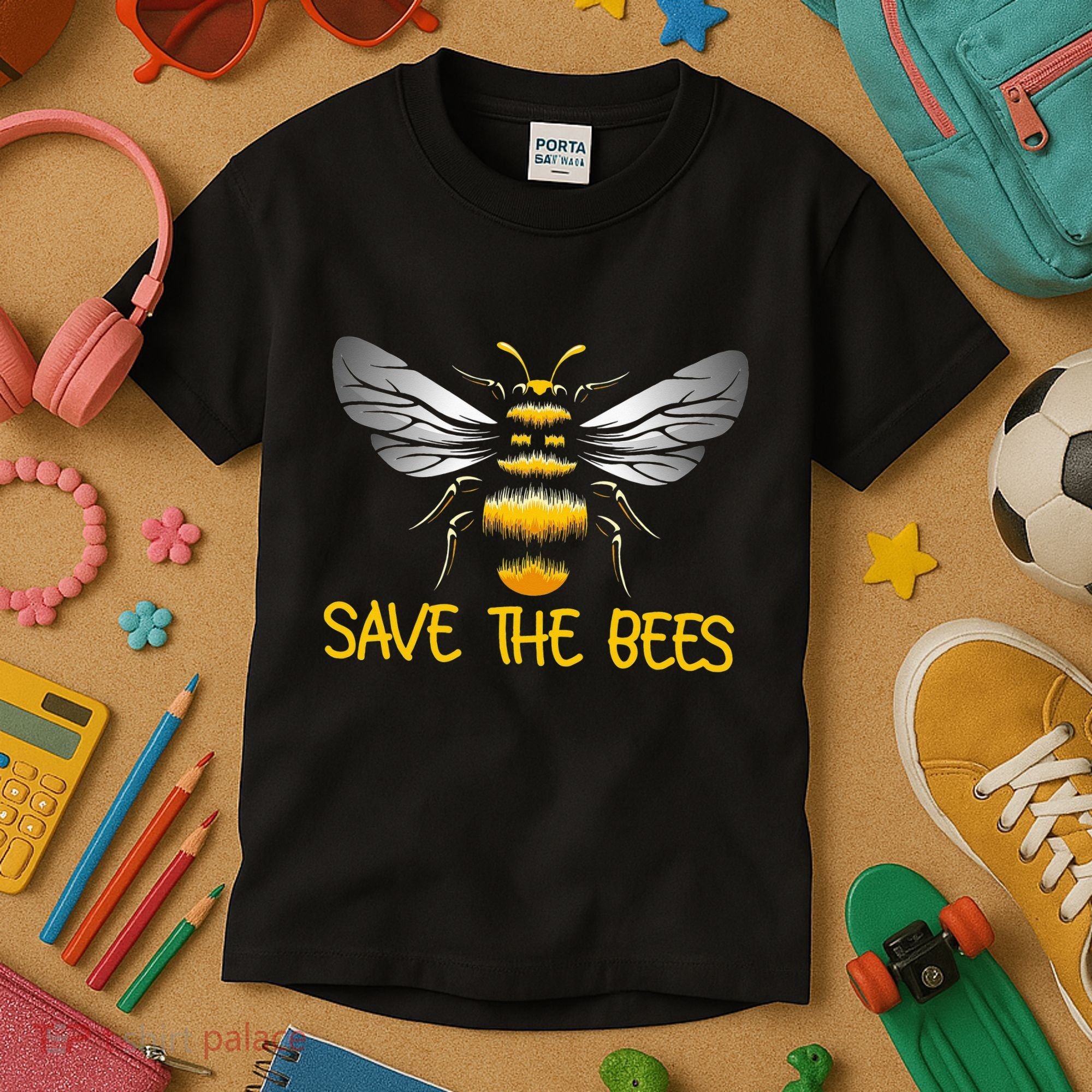Plant These Save the Bees Bumblebee Climate Change Earth Day Kids T-Shirt