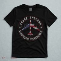 Peace Through Superior Firepower B52 Bomber Vintage T-Shirt thumb 5