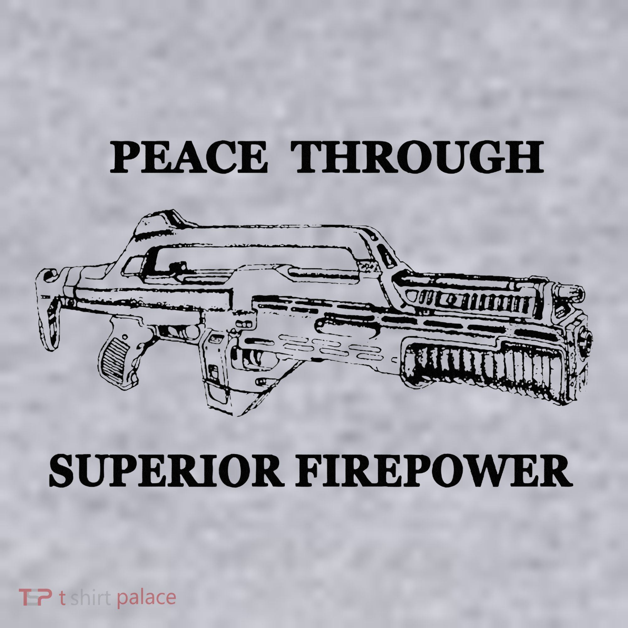 Peace Through Superior Firepower Retro 80S Sci Fi Women's Sweatshirt