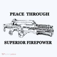 Peace Through Superior Firepower Retro 80S Sci Fi Bucket Hat thumb 4