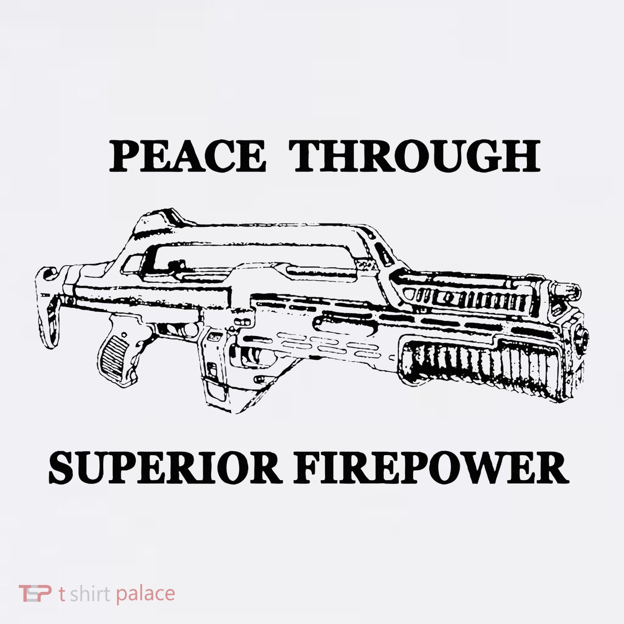 Peace Through Superior Firepower Retro 80S Sci Fi Kids Sweatshirt