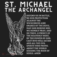Prayer To St. Michael The Archangel Print Christian Beanie thumb 2