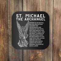 Prayer To St. Michael The Archangel Print Christian Coaster thumb 0