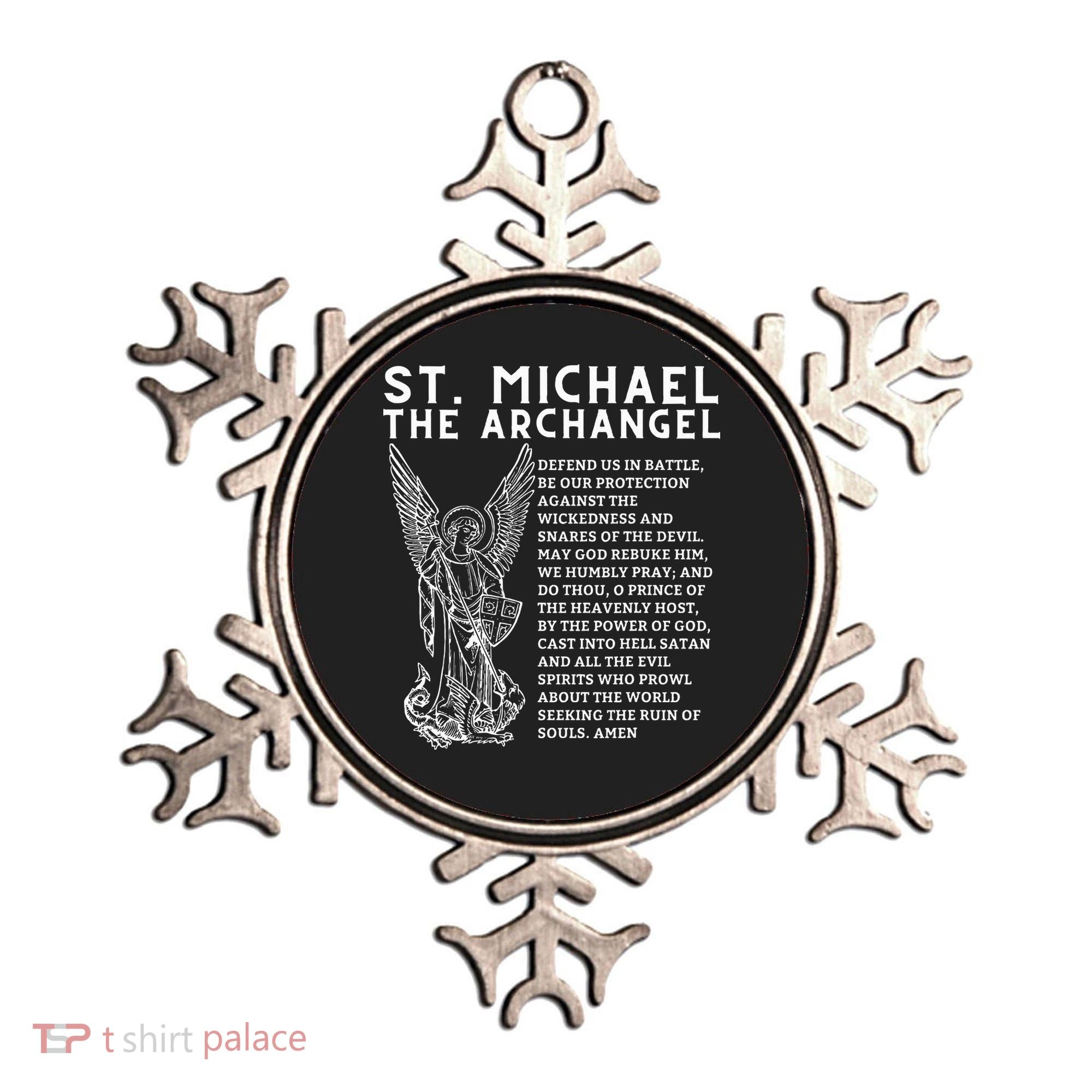 Prayer To St. Michael The Archangel Print Christian Ornament