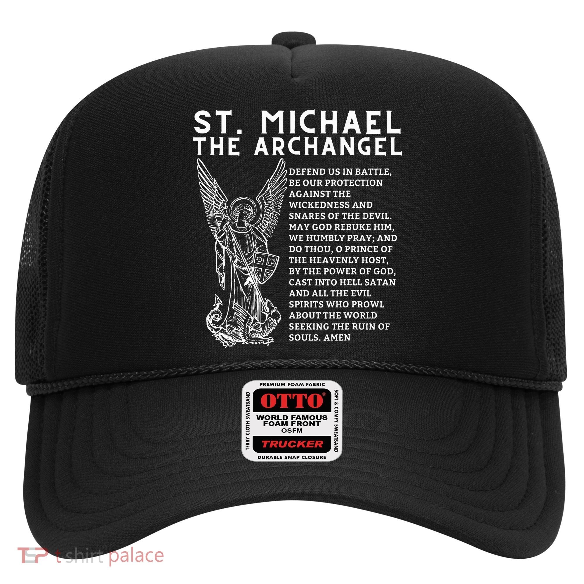 Prayer To St. Michael The Archangel Print Christian Hat