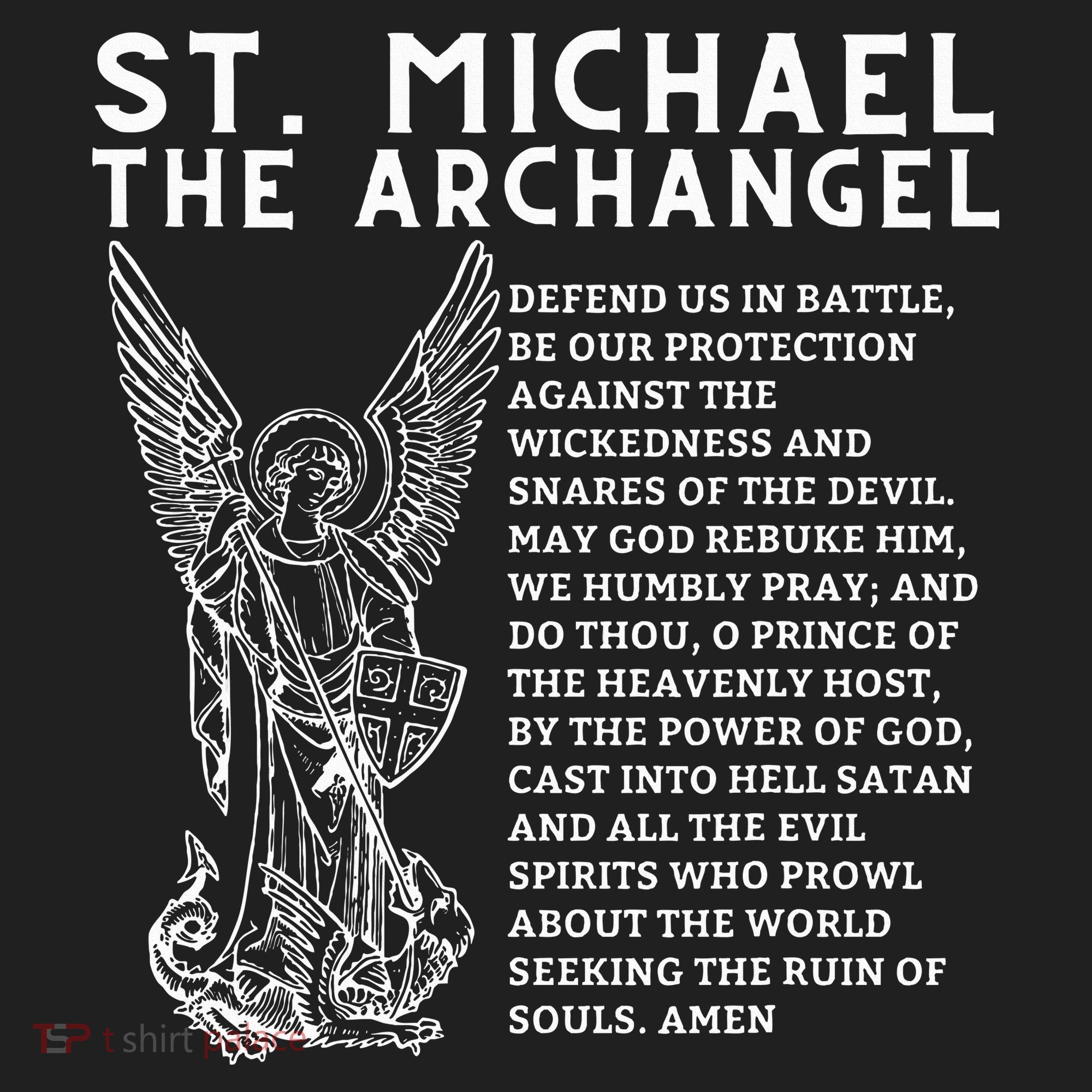 Prayer To St. Michael The Archangel Print Christian Hat