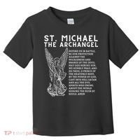 Prayer To St. Michael The Archangel Print Christian Toddler T-Shirt thumb 0