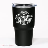 Prone To Shenanigans Malarkey Funny Clovers St Patricks Day Tumbler thumb 0