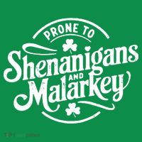 Prone To Shenanigans Malarkey Funny Clovers St Patricks Day Sweatshirt thumb 3