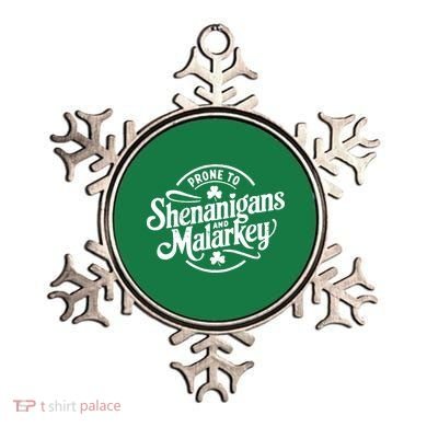 Prone To Shenanigans Malarkey Funny Clovers St Patricks Day Ornament