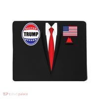 President Trump Shirt Suit Halloween Lazy Costume Flag Mousepad thumb 0
