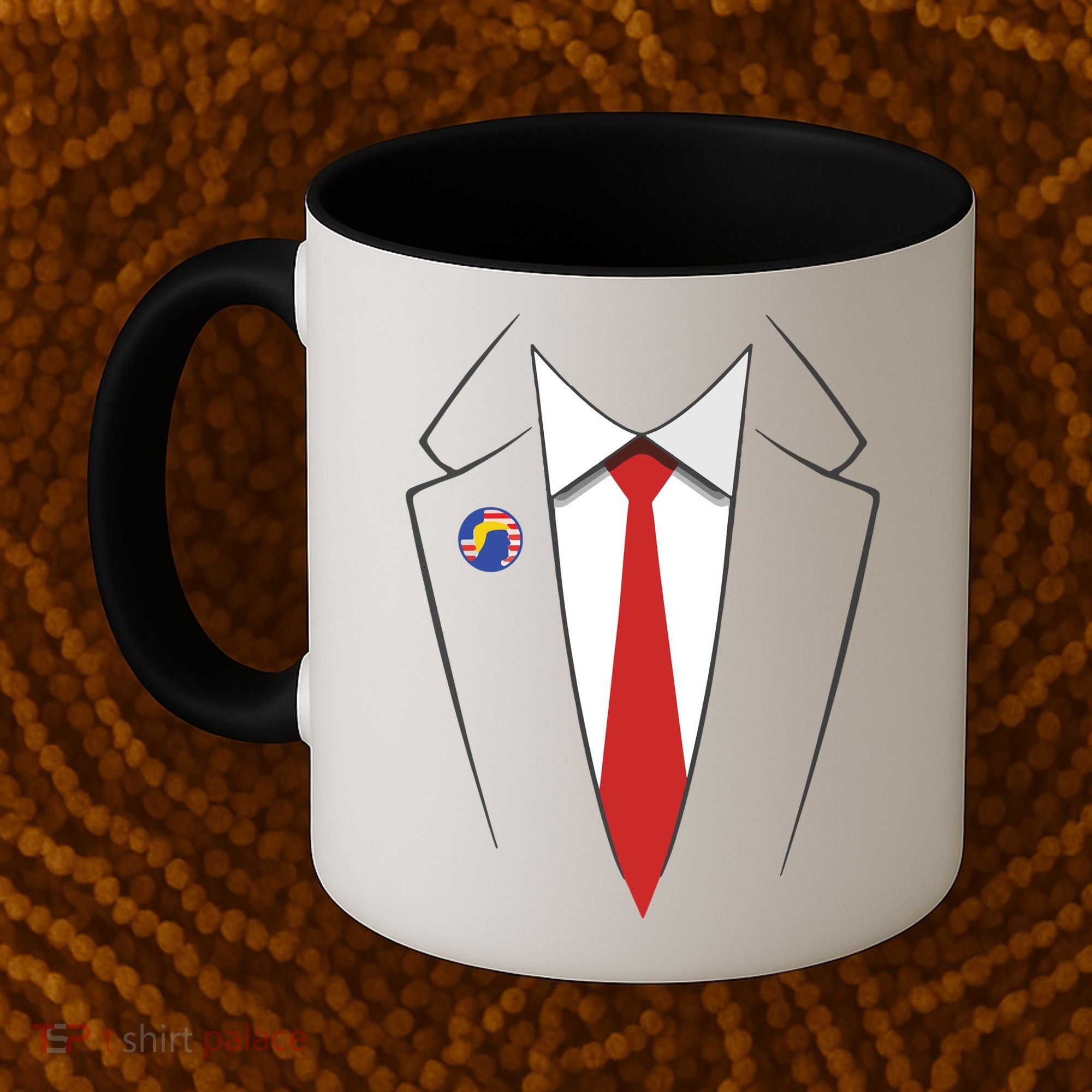 President Trump Suit US President Easy Costume Coffee Mug