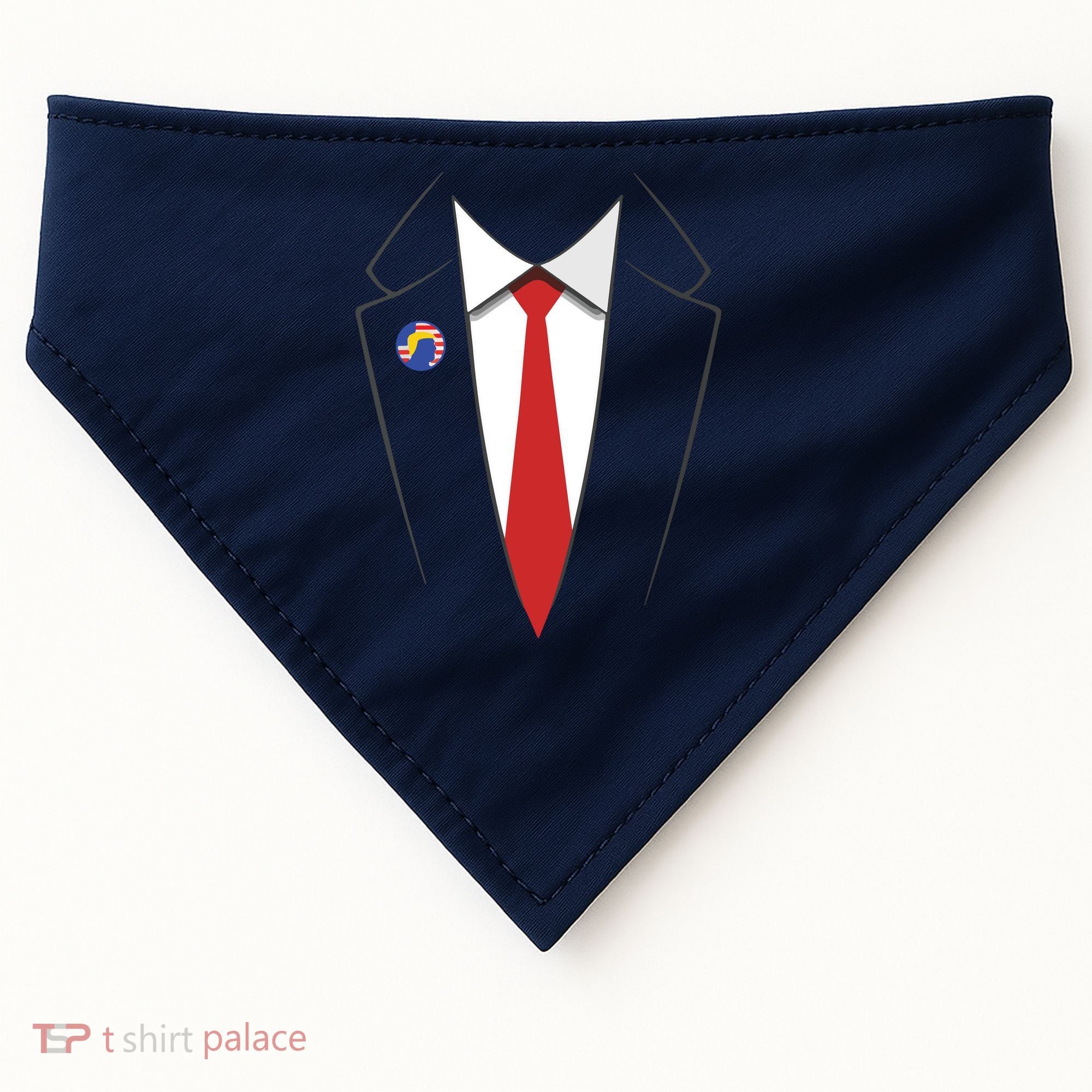 President Trump Suit US President Easy Costume USA-Made Doggie Bandana
