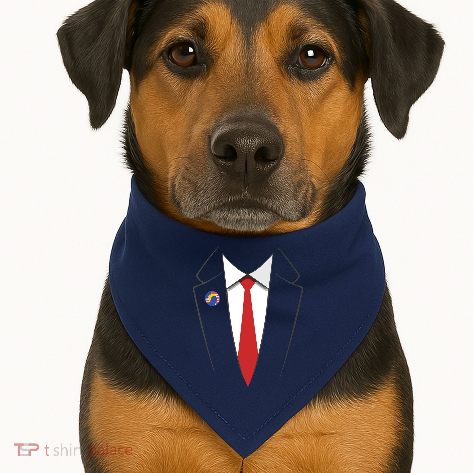 President Trump Suit US President Easy Costume USA-Made Doggie Bandana