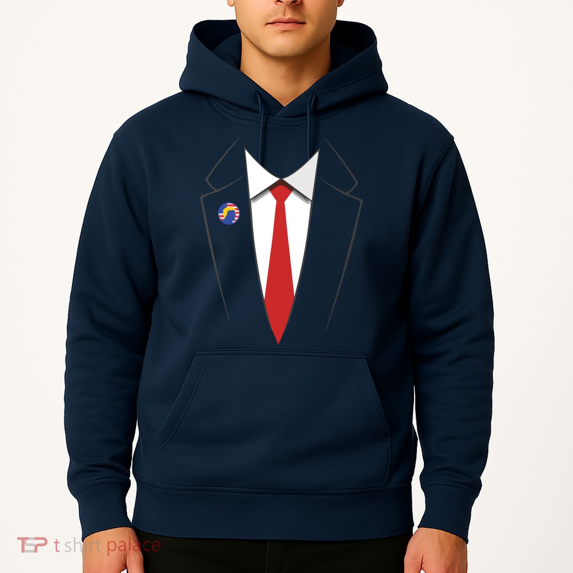 President Trump Suit US President Easy Costume Hoodie