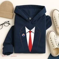 President Trump Suit US President Easy Costume Hoodie thumb 4