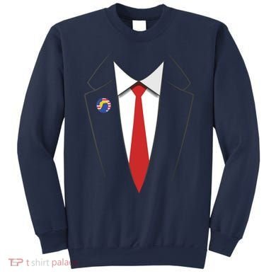 President Trump Suit US President Easy Costume Sweatshirt