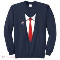 President Trump Suit US President Easy Costume Sweatshirt thumb 0