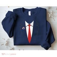 President Trump Suit US President Easy Costume Sweatshirt thumb 2