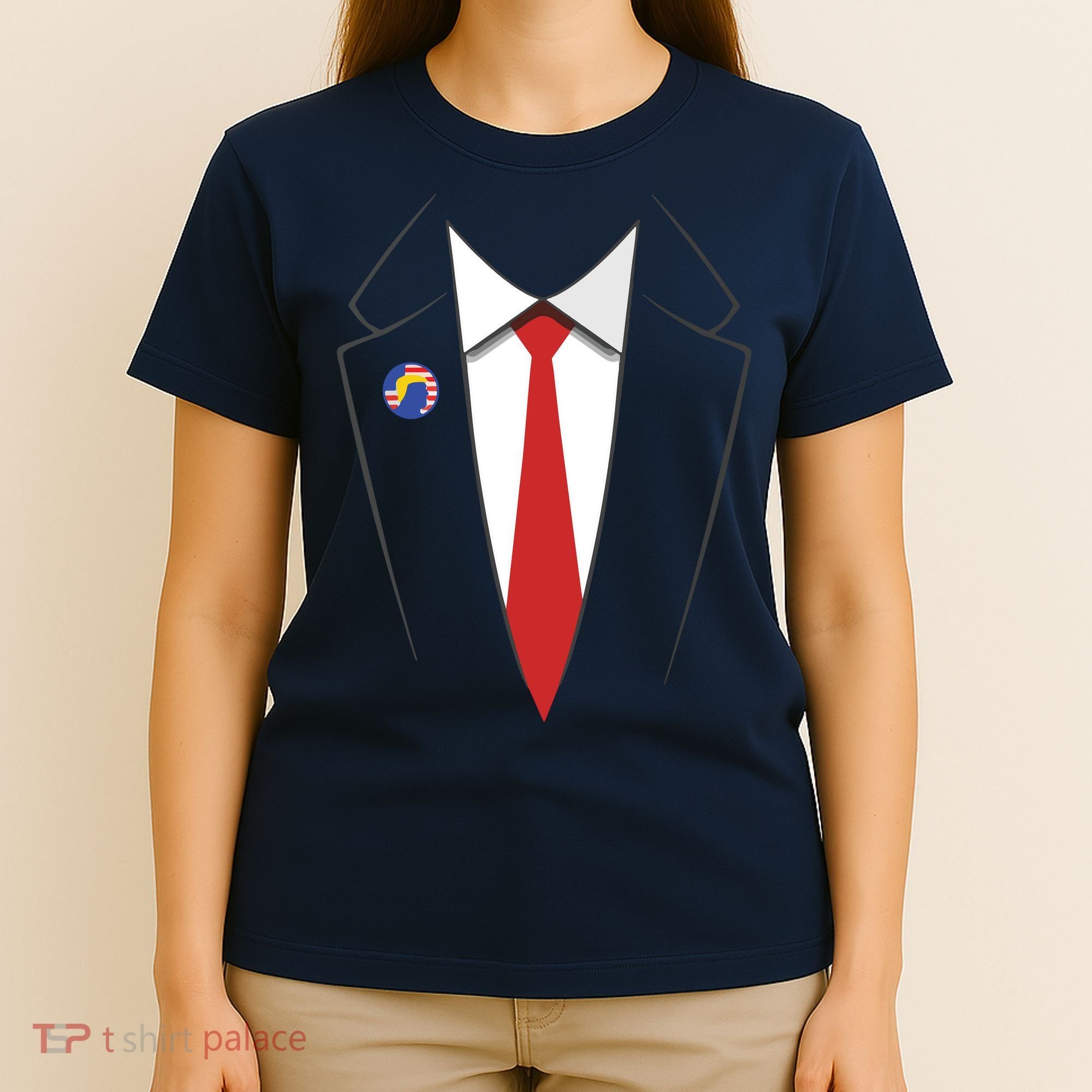 President Trump Suit US President Easy Costume T-Shirt