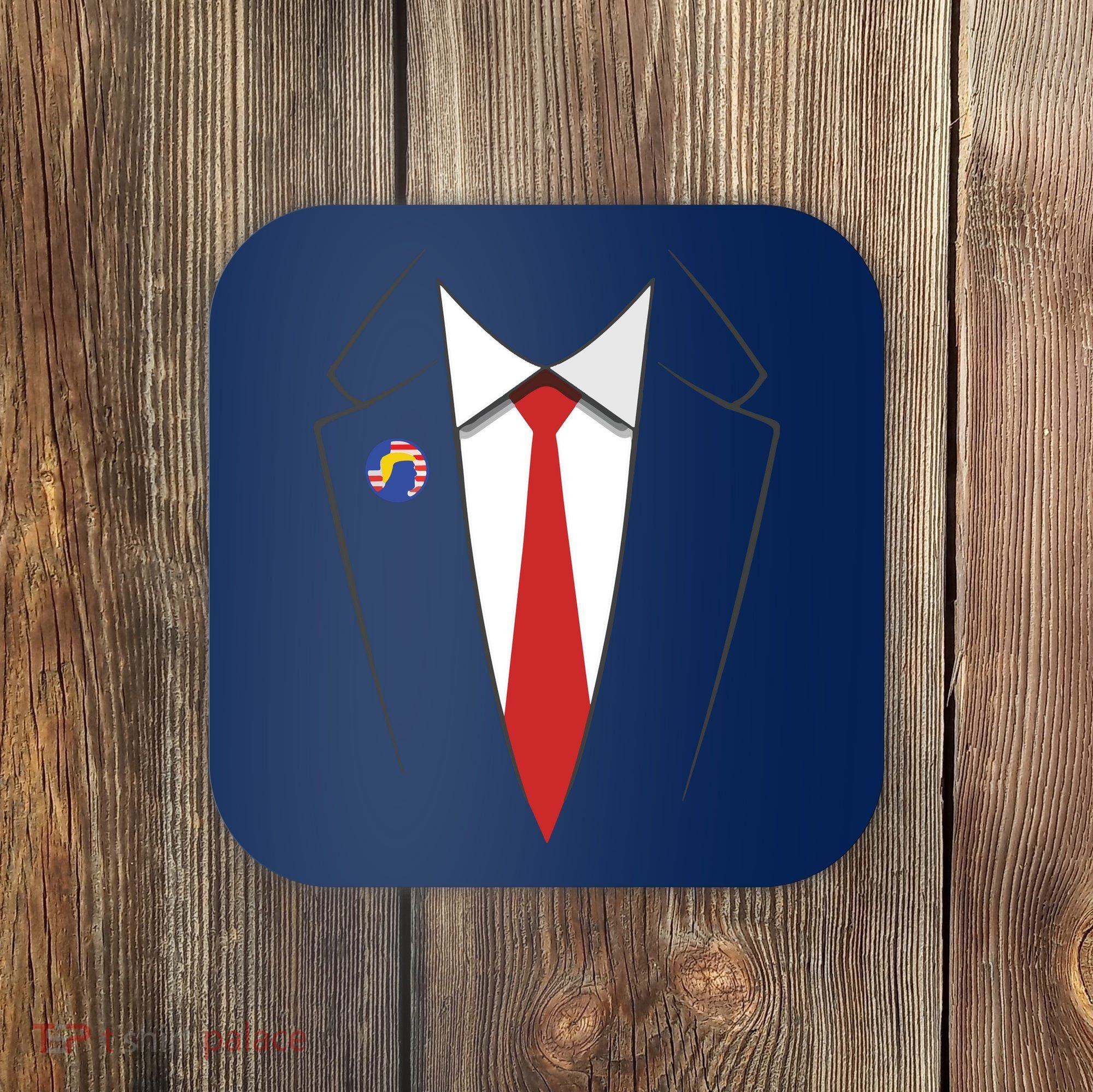 President Trump Suit US President Easy Costume Coaster