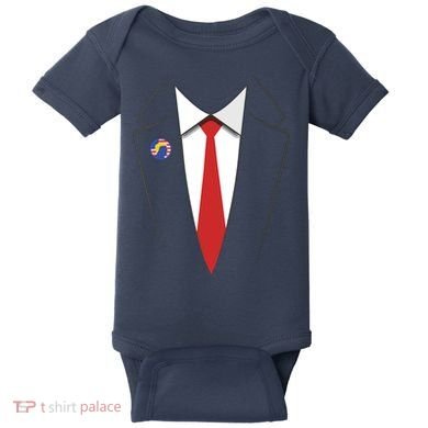 President Trump Suit US President Easy Costume Baby Bodysuit