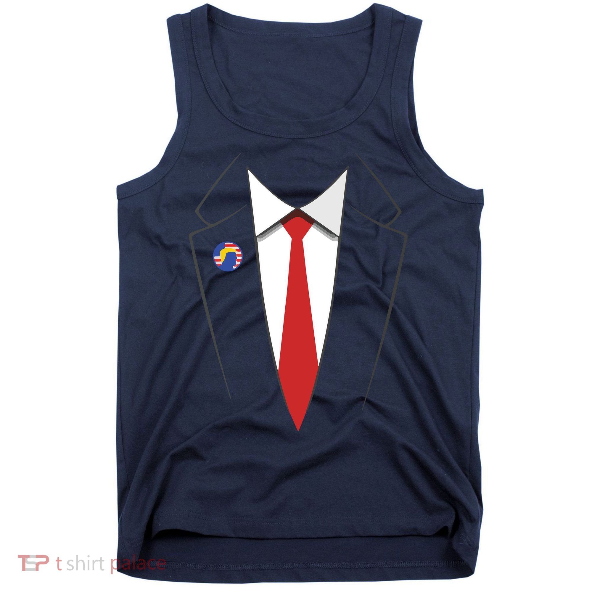 President Trump Suit US President Easy Costume Tank Top