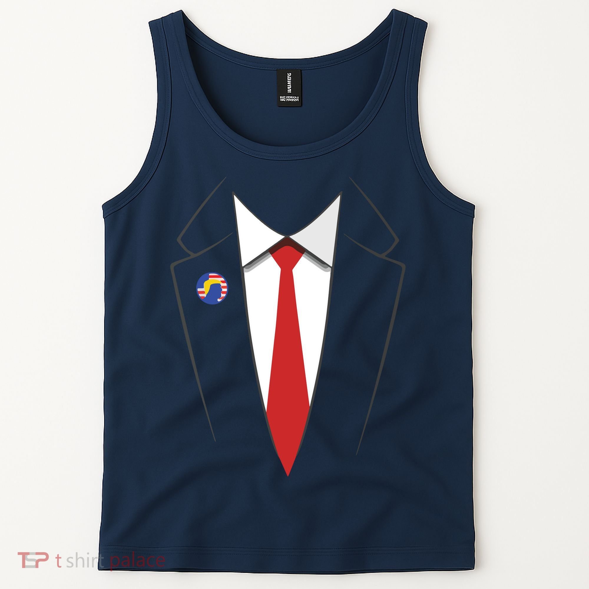 President Trump Suit US President Easy Costume Tank Top