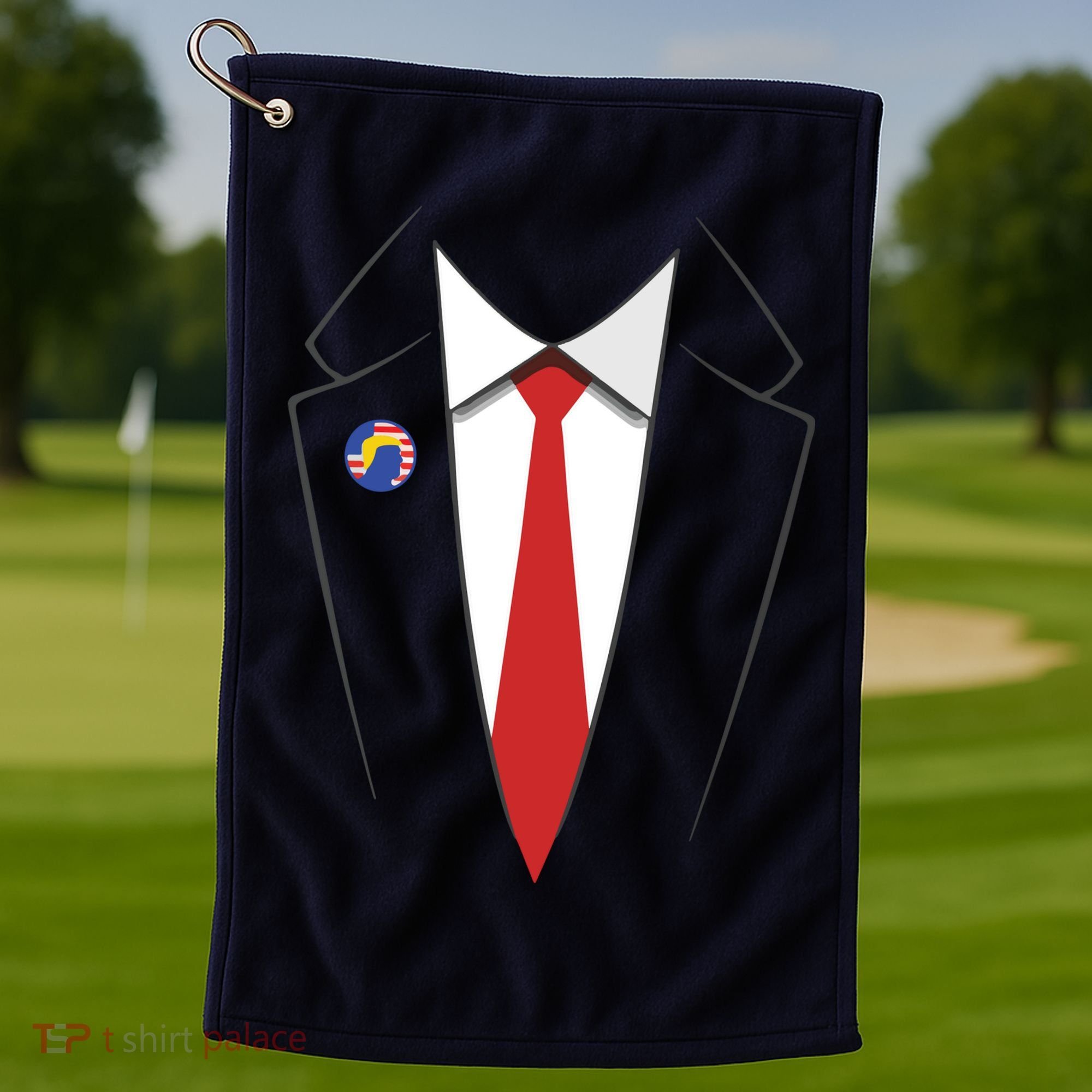 President Trump Suit US President Easy Costume Golf Towel