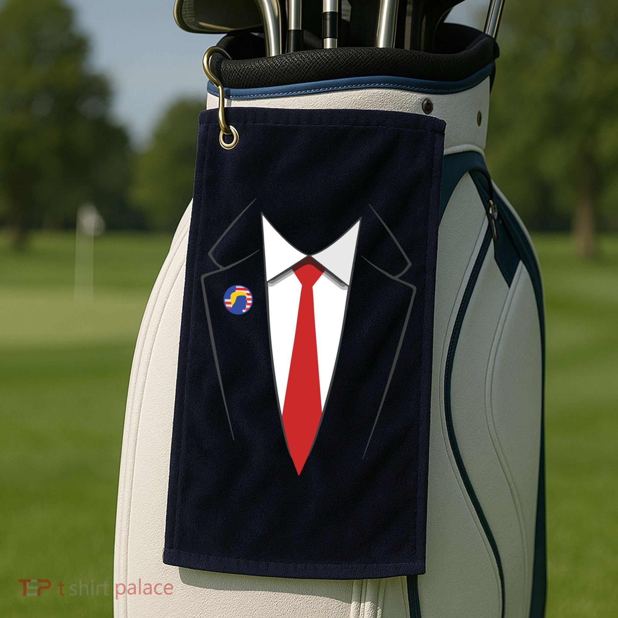 President Trump Suit US President Easy Costume Golf Towel