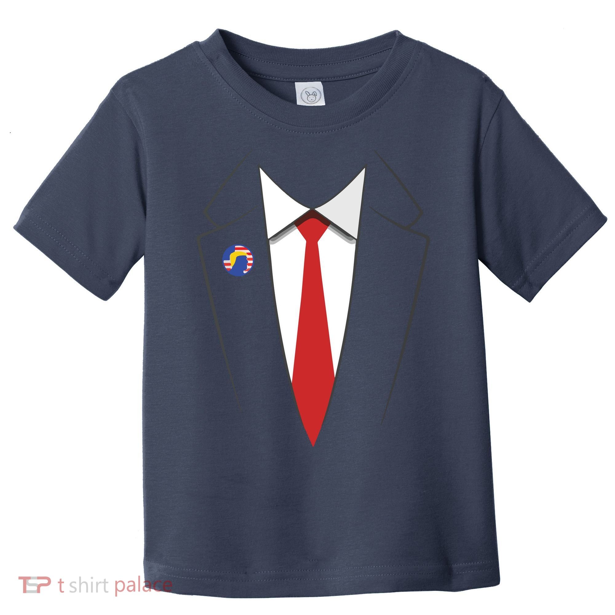 President Trump Suit US President Easy Costume Toddler T-Shirt