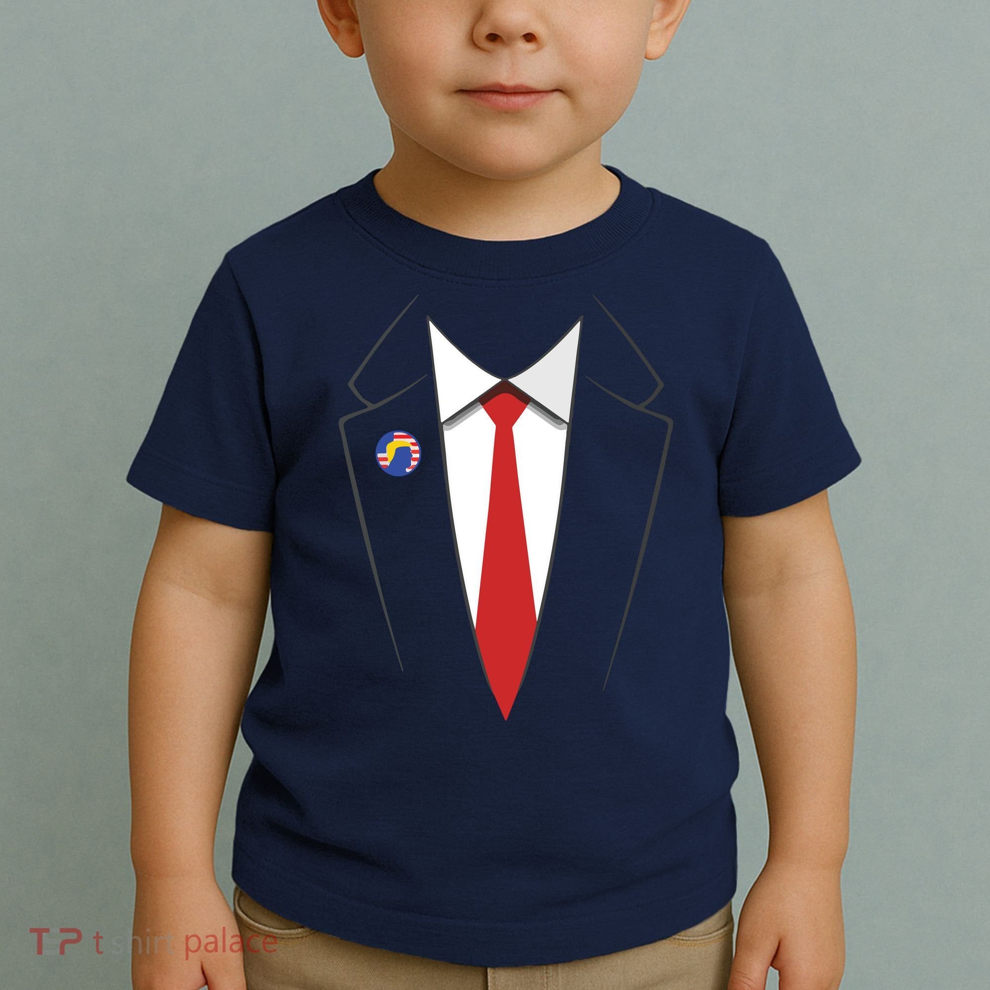 President Trump Suit US President Easy Costume Toddler T-Shirt