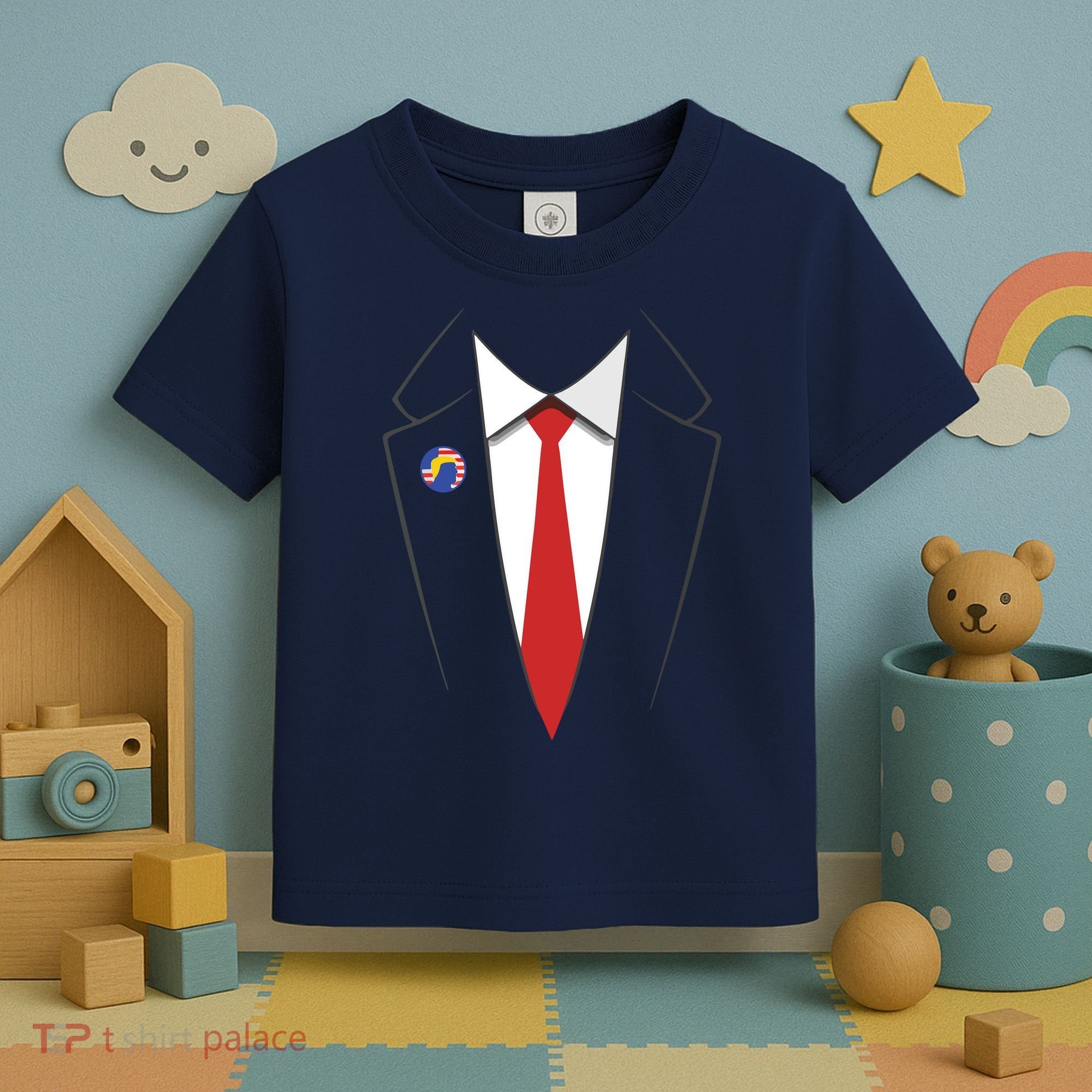 President Trump Suit US President Easy Costume Toddler T-Shirt