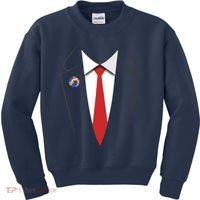 President Trump Suit US President Easy Costume Kids Sweatshirt thumb 0