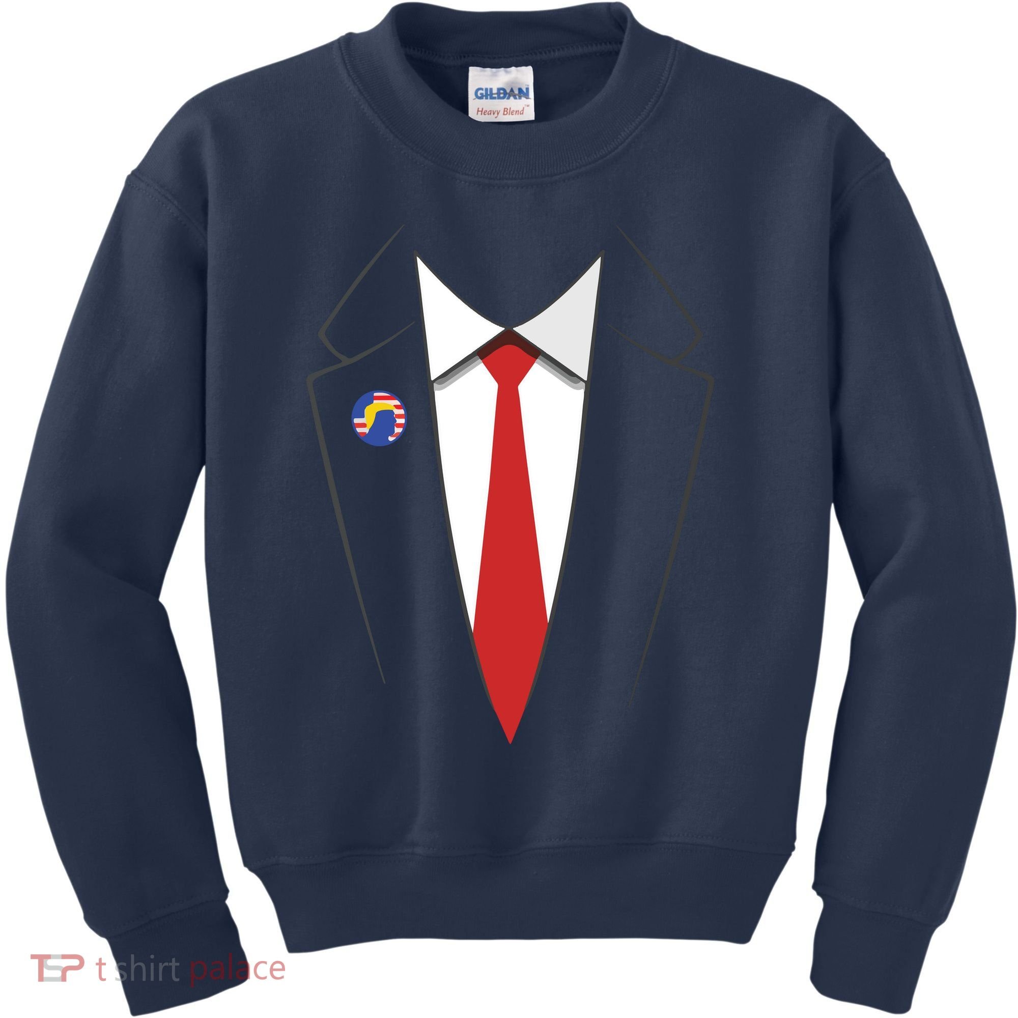 President Trump Suit US President Easy Costume Kids Sweatshirt
